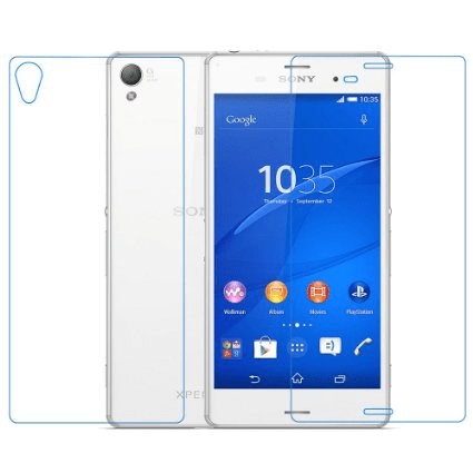 Sony Z3 PANSARGLAS fram/bak