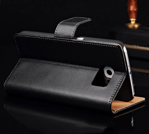 S6 Edge plånboksfodral BLÅ