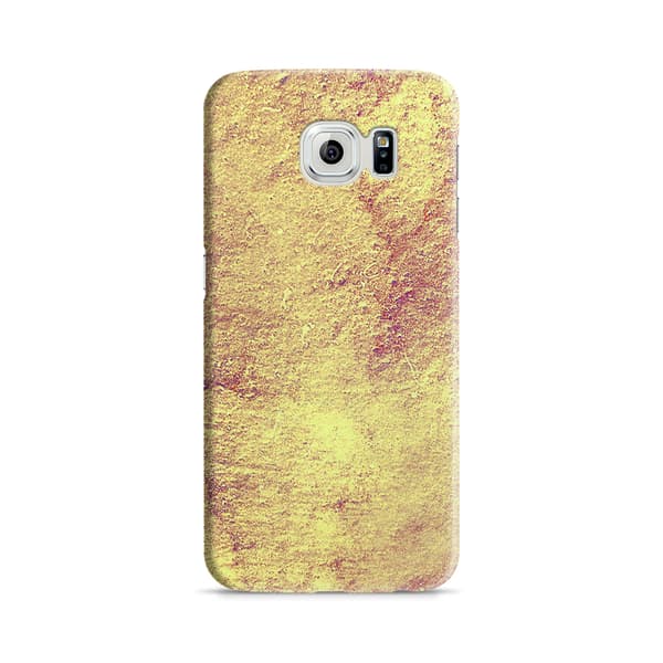 Skal till Samsung Galaxy S6 - Grunge texture - Gul