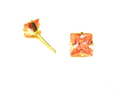 Bling Örhängen - Rosa Sten