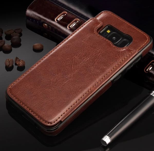 Samsung Galaxy S8+ Läderskal med Plånbok/Kortfack NKOBEE