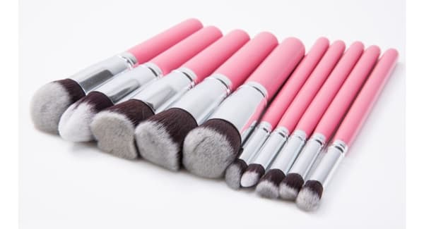 KABUKI 10-delars Borstset ROSA