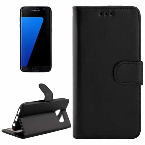 Plånkboksskal i läder av hög kvalitet till Samsung S7