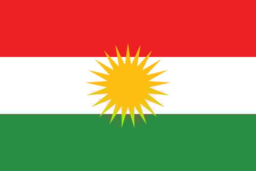 Flagga - Kurdistan