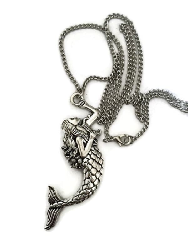 Halsband SJÖJUNGFRU SIREN Mermaid Sagoväsen Lång Kejda