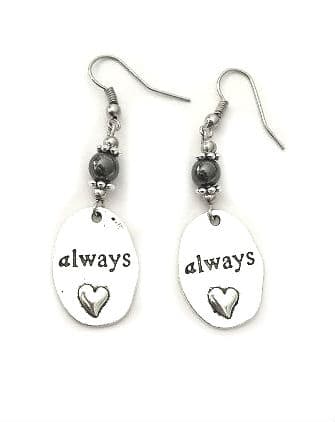 Earrings/Korvakorut - Always - Snape - Harry Potter - Hematite/Hematiitti