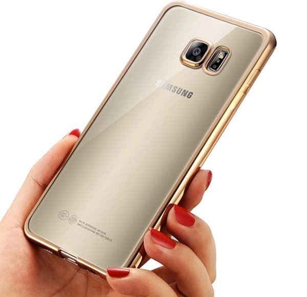 S7 Edge Silikonskal SILVER
