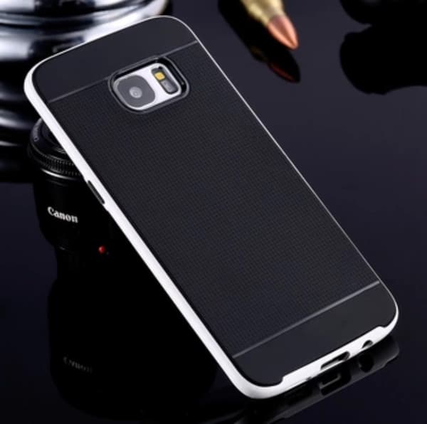 S7 EDGE Shockproof skal VIT