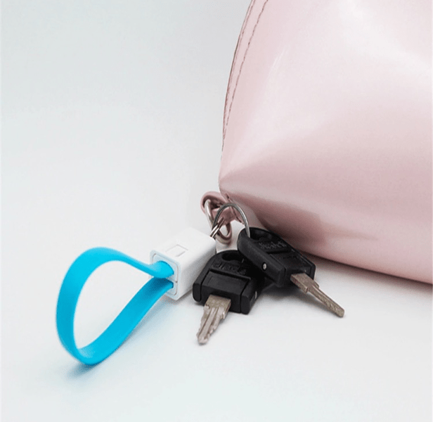 Praktisk Micro-USB Laddsladd/Datasync som Nyckelring från SYNTEX