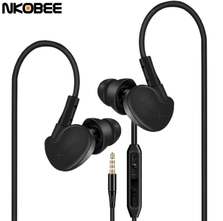 NKOBEE X-VOKE In-ear hörlurar med Mic In-lineControl