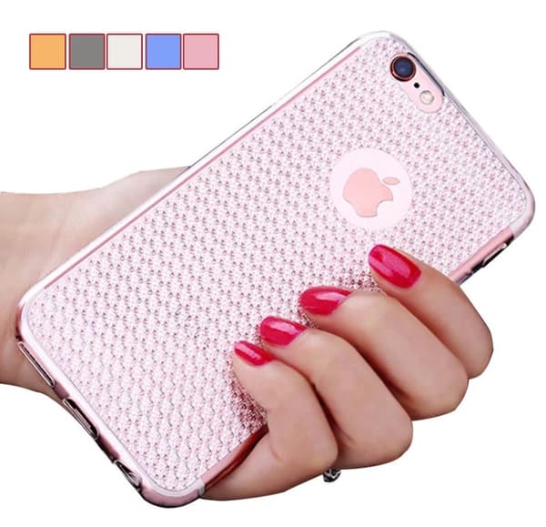 iPhone 6/6S - Elegant silikonskal (SPARKLING STONES) Nyhet!