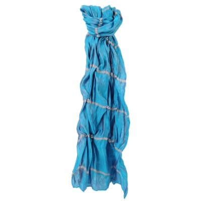Silk-flower scarf