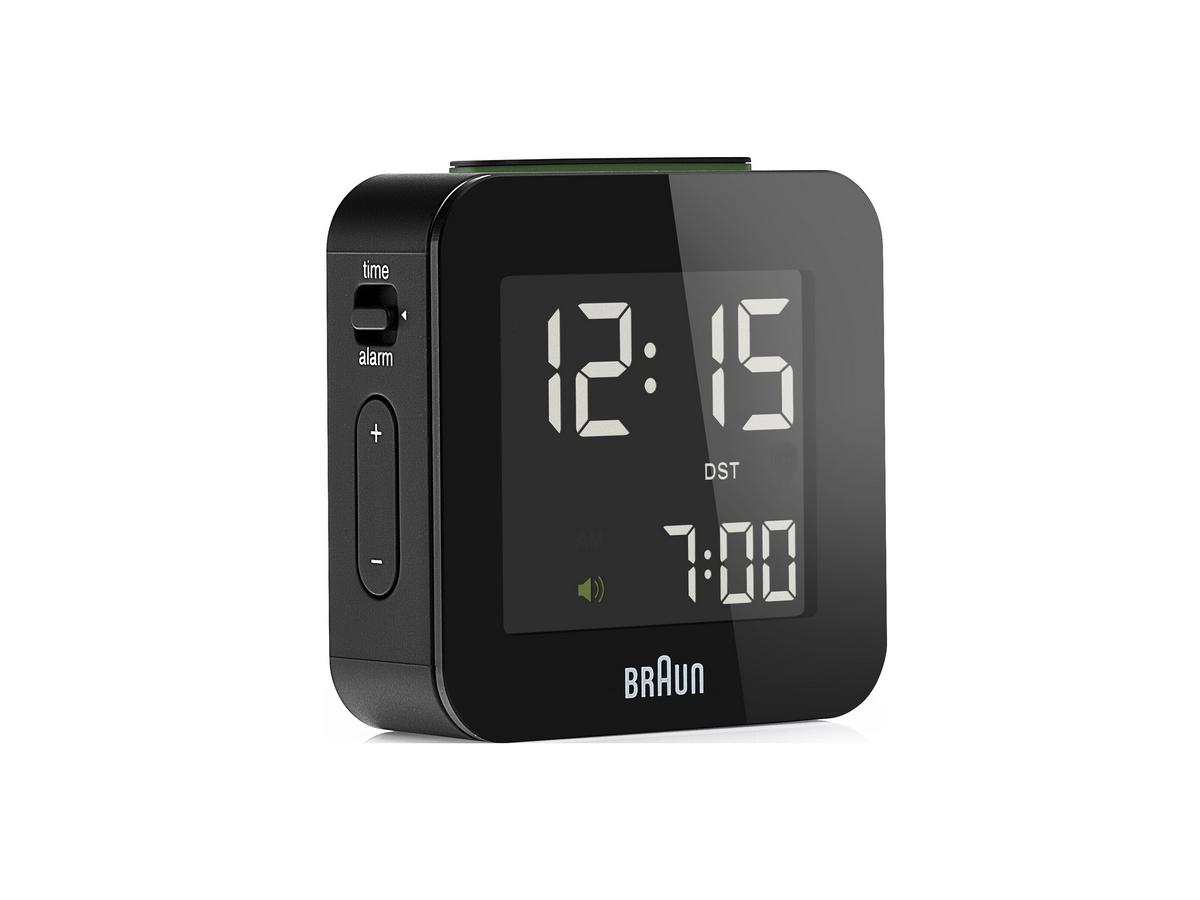 Braun lydløs sort digital vekkerklokke BNC008BK