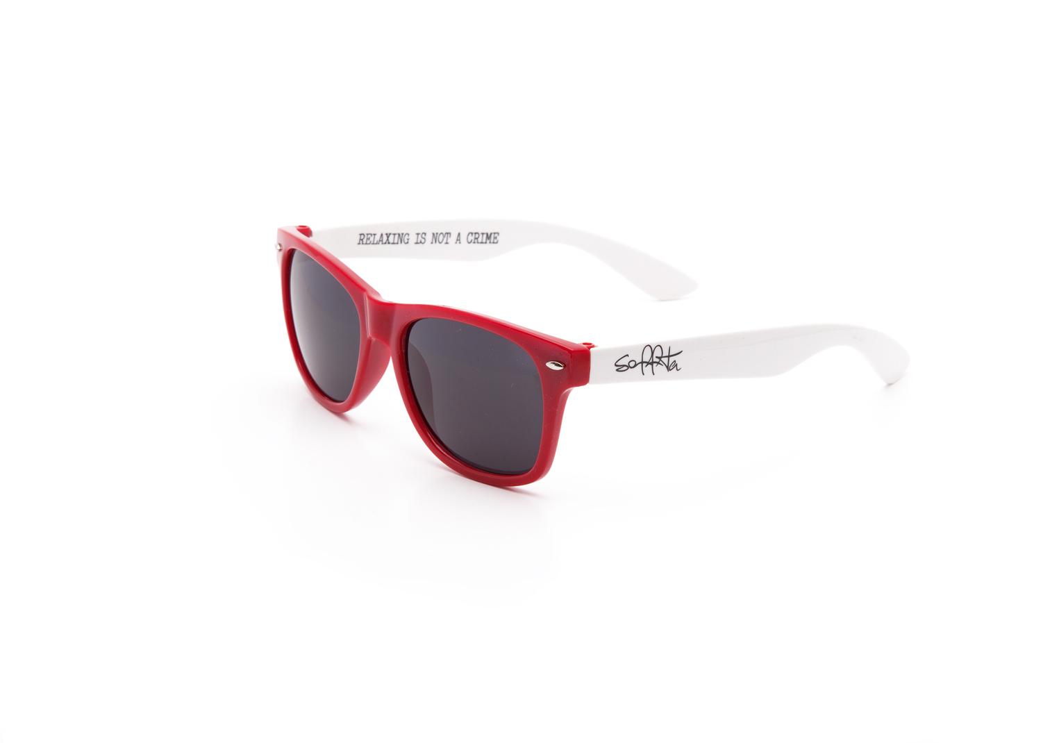 Solglasögon - Wayfarer Red/White