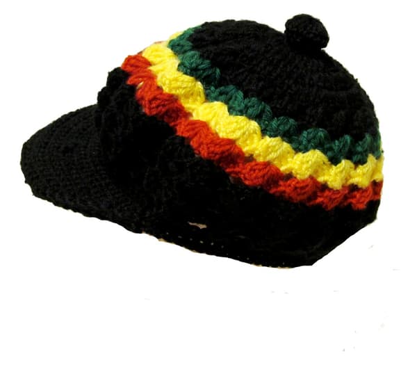 Dreadlock mössa med skärm