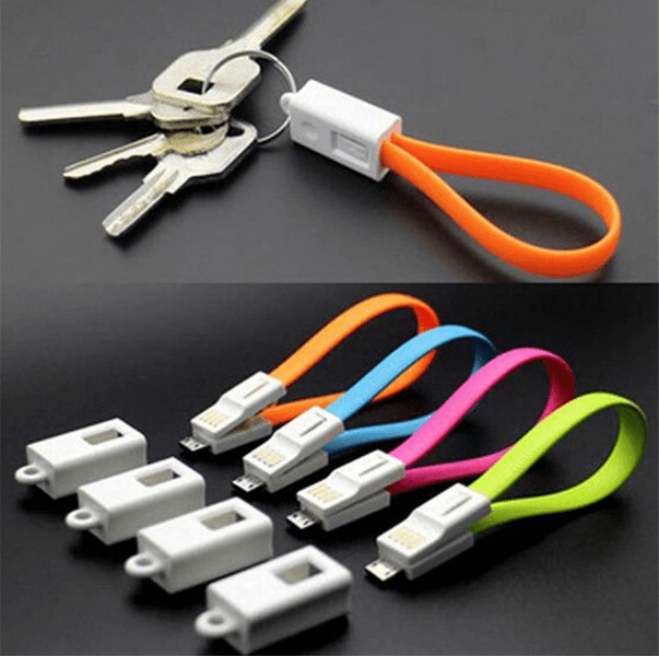 Praktisk Micro-USB Laddsladd/Datasync som Nyckelring från SYNTEX
