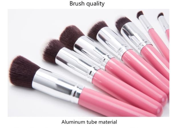 KABUKI 10-delars Borstset ROSA