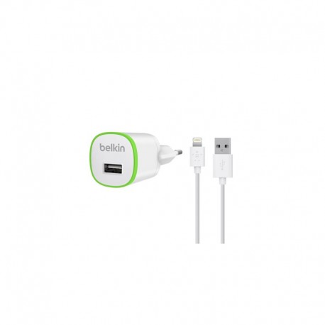 Belkin Wall Charger Lightning Cable 1A 1.2M Vit Belkin Wall Charger Lightning Cable 1A 1.2M Vit