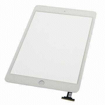 iPad Mini Glasskärm VIT inklusive Homeknapp och Tempered Glass