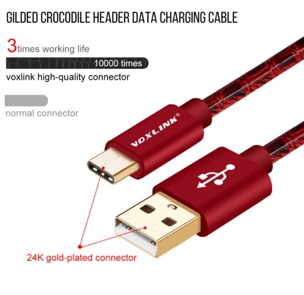 Typ-C USB  Gråsvart