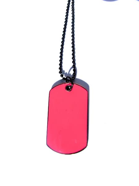 Dog Tag Halsband Rosa