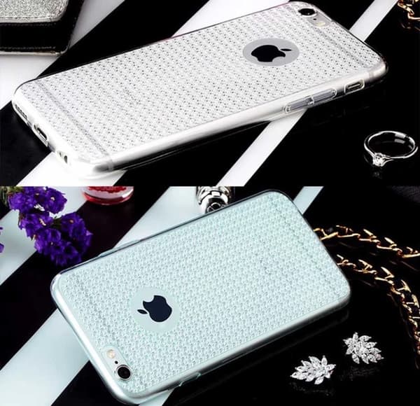 iPhone 6/6S - Elegant silikonskal (SPARKLING STONES) Nyhet!