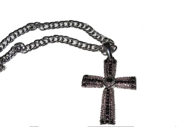 Halsband - Kors Svart