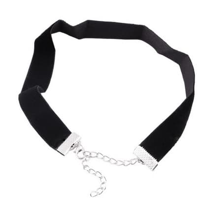 Choker Blå Glitter/Druz - Goth Rock - Velvet choker