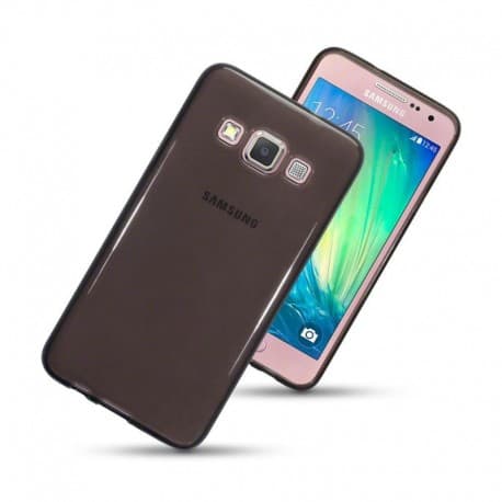Qubits Galaxy A3 TPU Gel Case - Smoke Svart