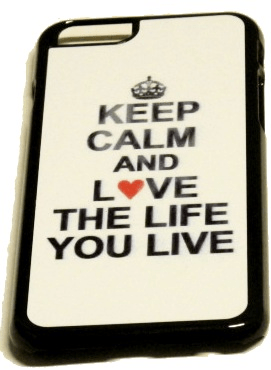 "KEEP CALM LOVE THE LIFE" mobilskal Iphone 7