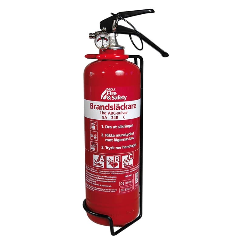 Nexa Fire & Safety Brandsläckare Röd 1kg 8A