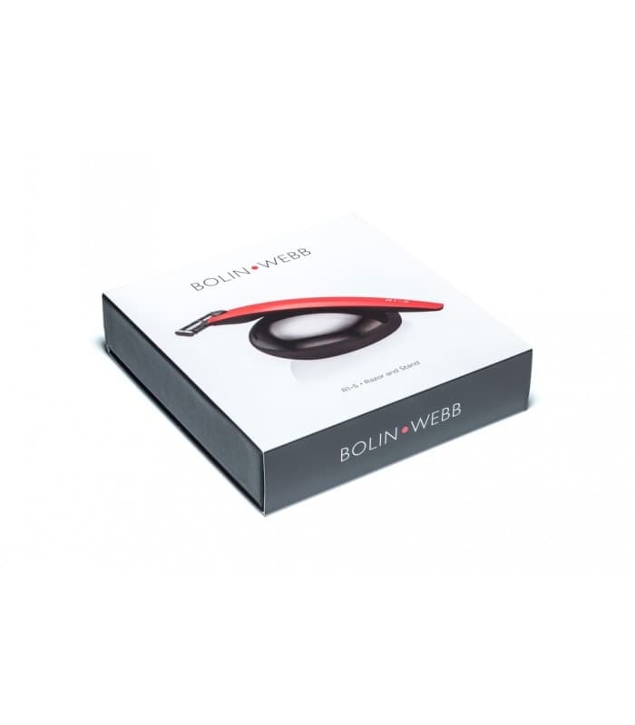 Giftset Bolin Webb Razor R1-S Monza-Red & Stand
