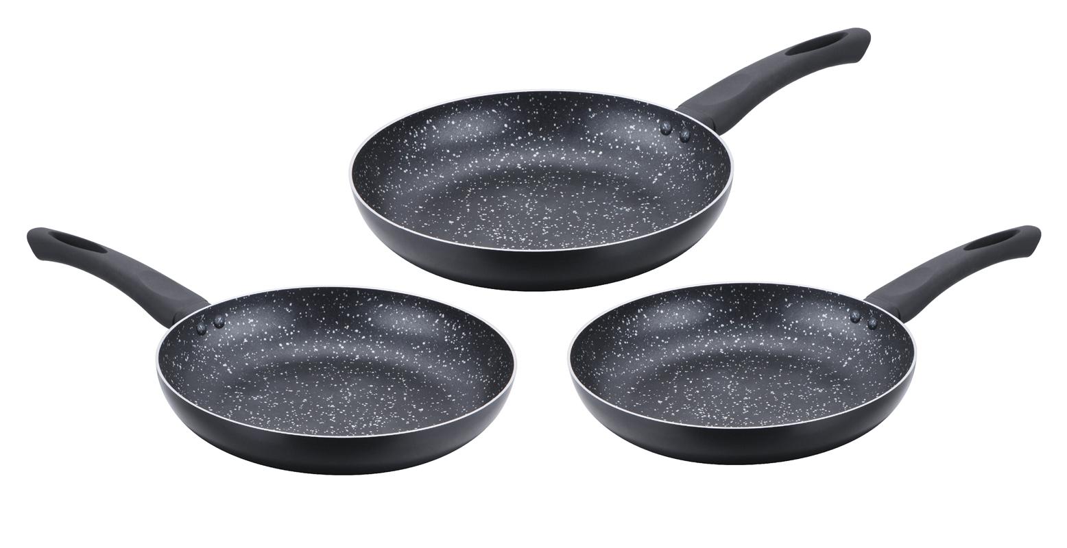 Cenocco CC-2001 3-pack Stekpannor, Svart
