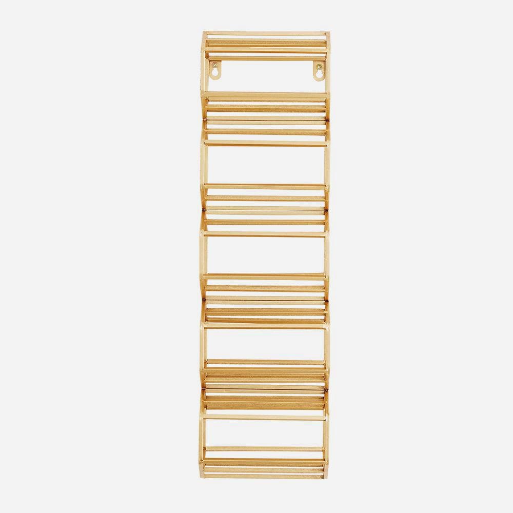 Wine rack Iron, gold leaf col.