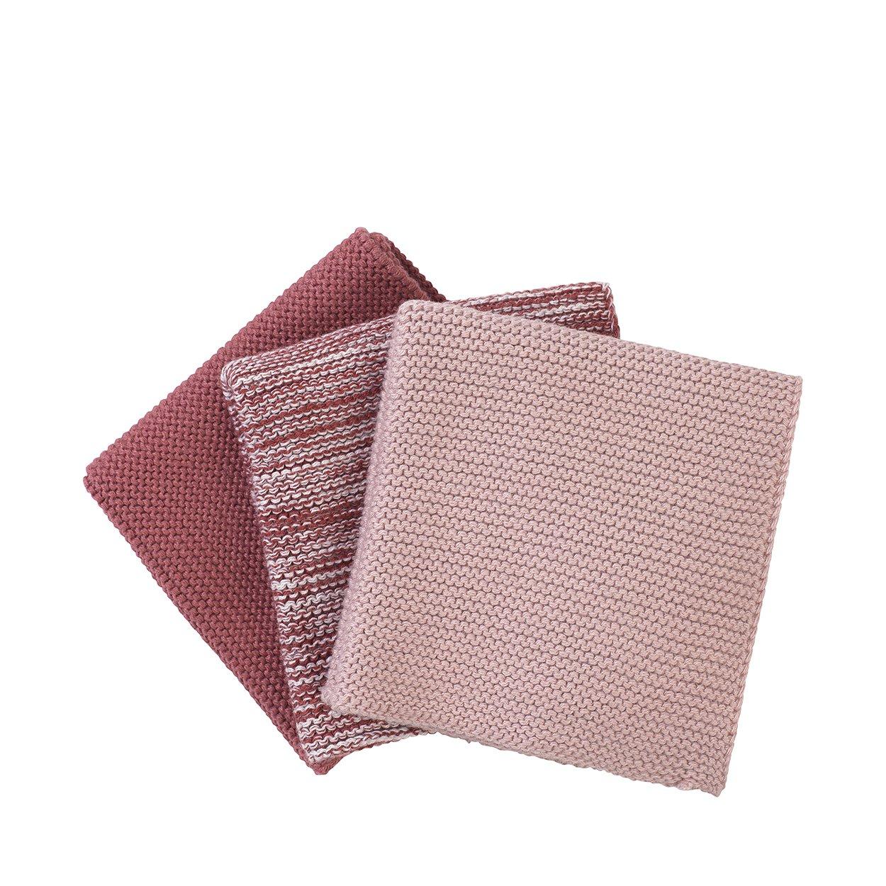 WIPE, Stickad Disktrasa, 3 st - Rose Dust/Withered Rose/Mela