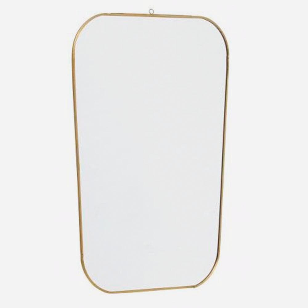 spejl i jern - 51x35 cm - guld finish
