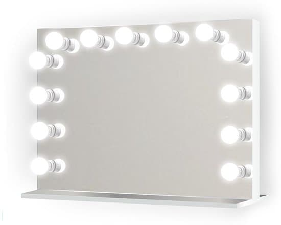 Spegel med belysning smink