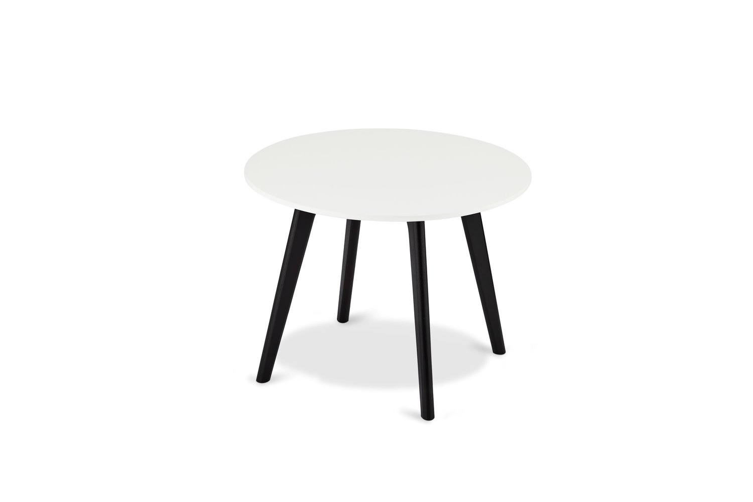 Furnhouse Life Sofabord, Hvid Top, Sort Træben, 60x60x45 cm Furnhouse Life Sofabord, Hvid Top, Sort Træben, 60x60x45 cm
