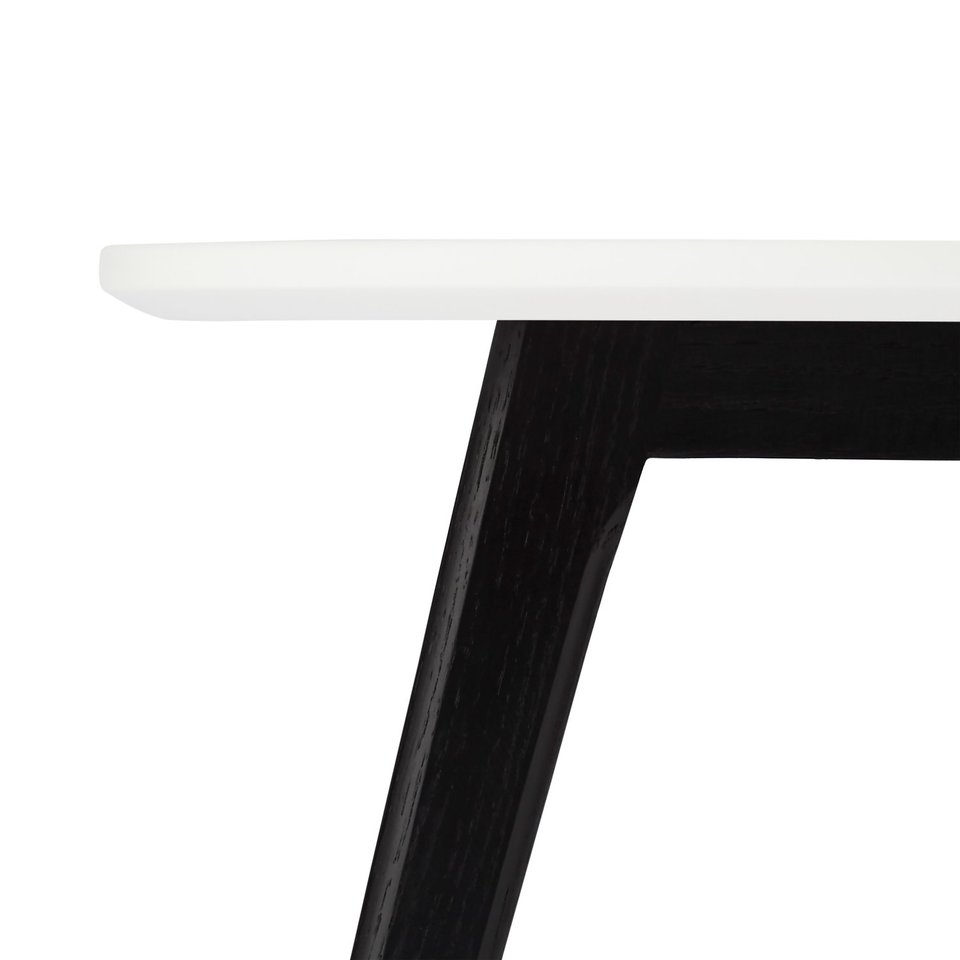Furnhouse Life Sofabord, Hvid Top, Sort Træben, 60x60x45 cm Furnhouse Life Sofabord, Hvid Top, Sort Træben, 60x60x45 cm