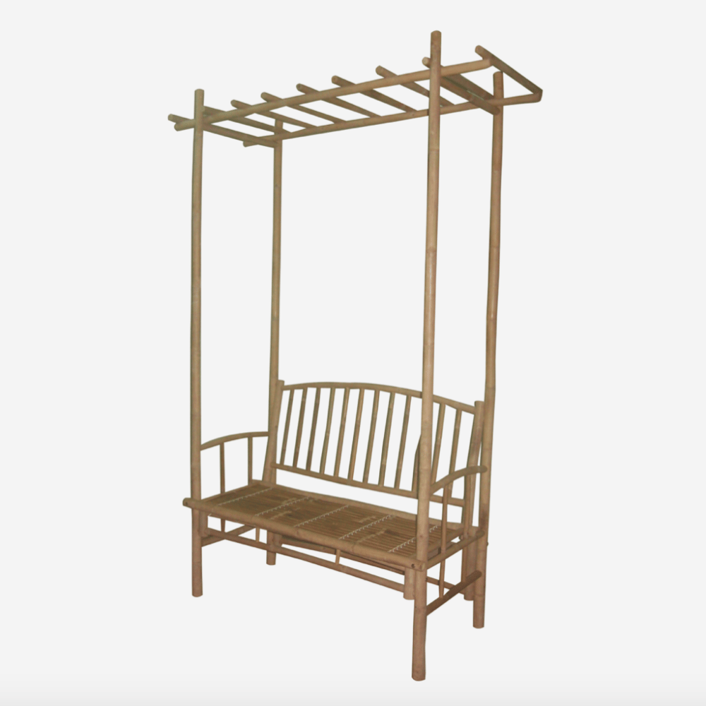 Bænk m/rosenbue 113x60x210