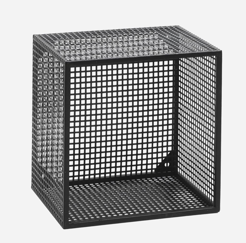 WIRE box for wall, black, S