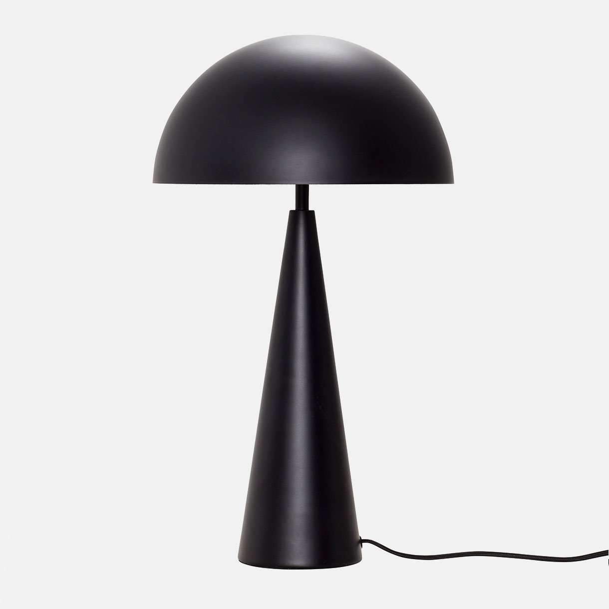 Bordlampe, sort, metal