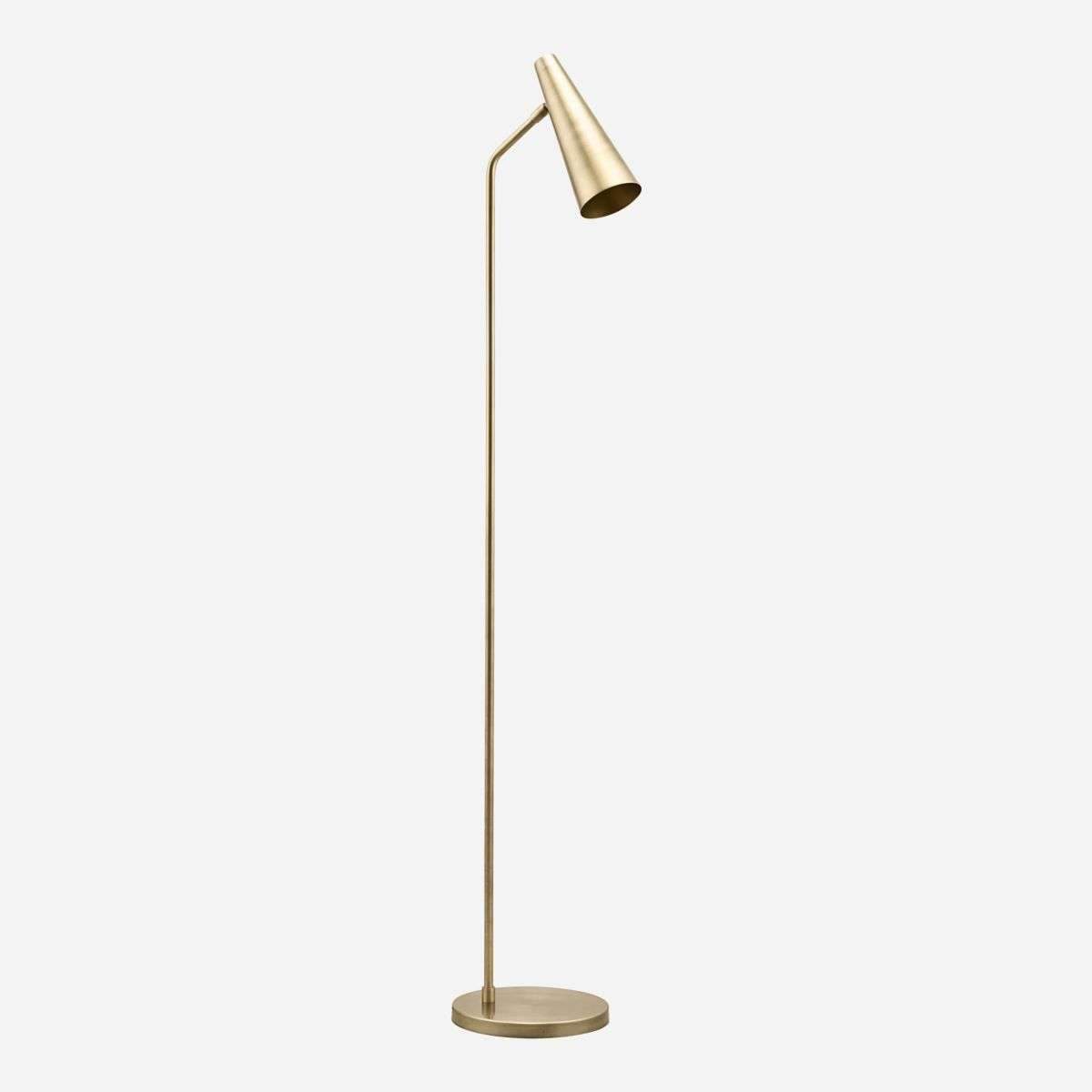 GULVLAMPE, PRECISE, MESSINGFINISH