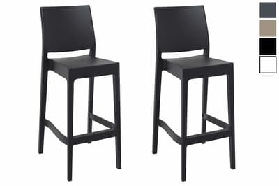 CLP 2-pack Outdoor Barstol Maya Kunststof