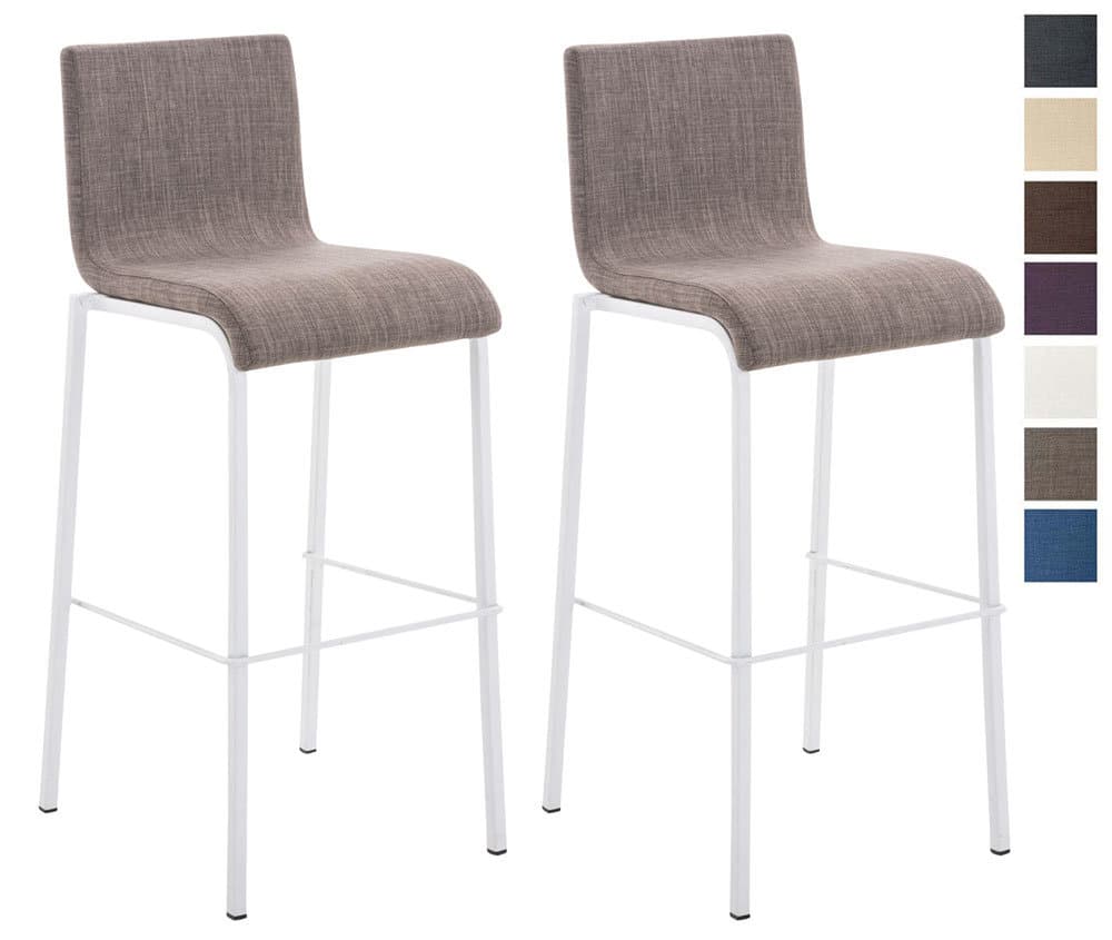CLP 2-pack Barstol Avola Stof Flad W78