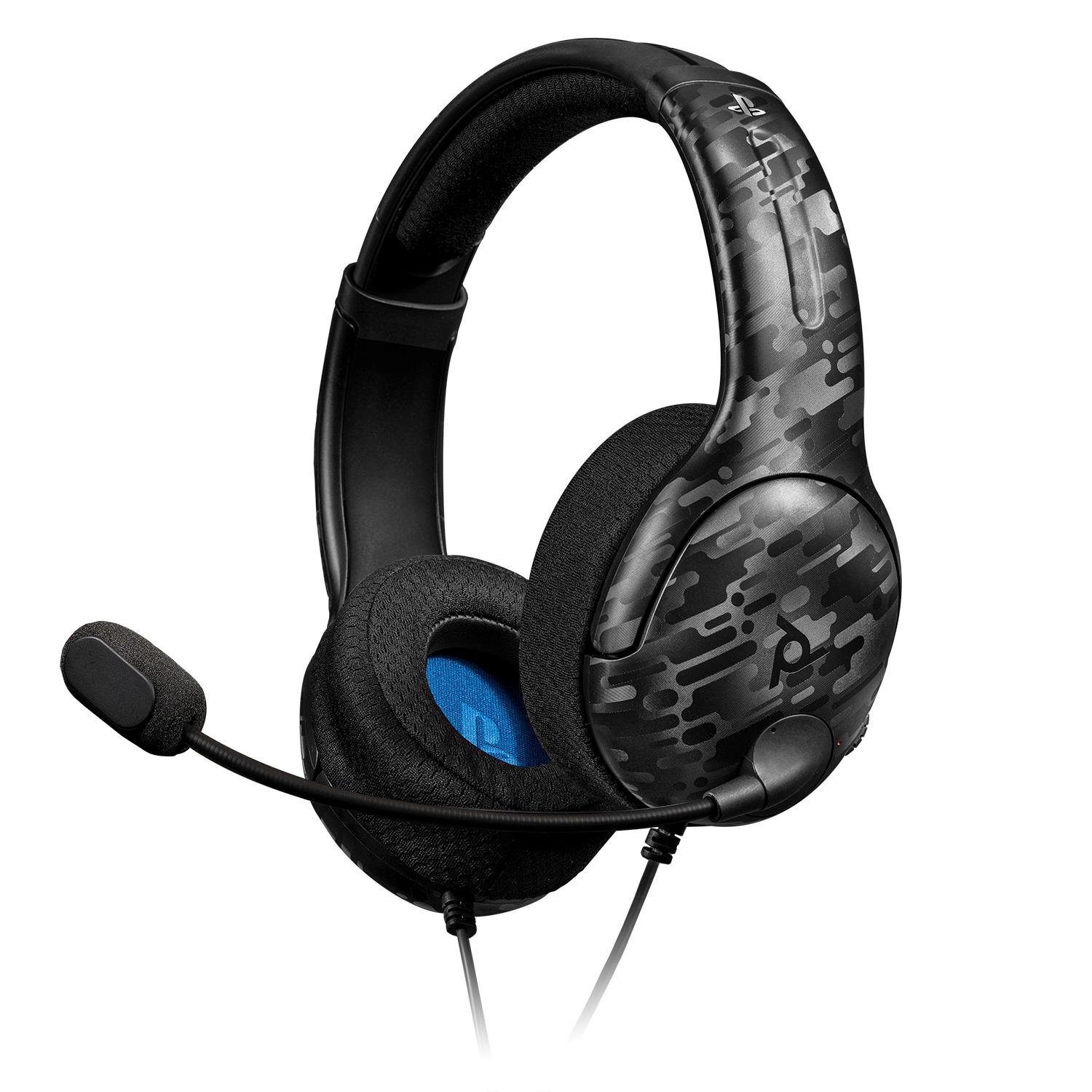 LVL40 Wired Stereo Headset for PS4, Black Camo