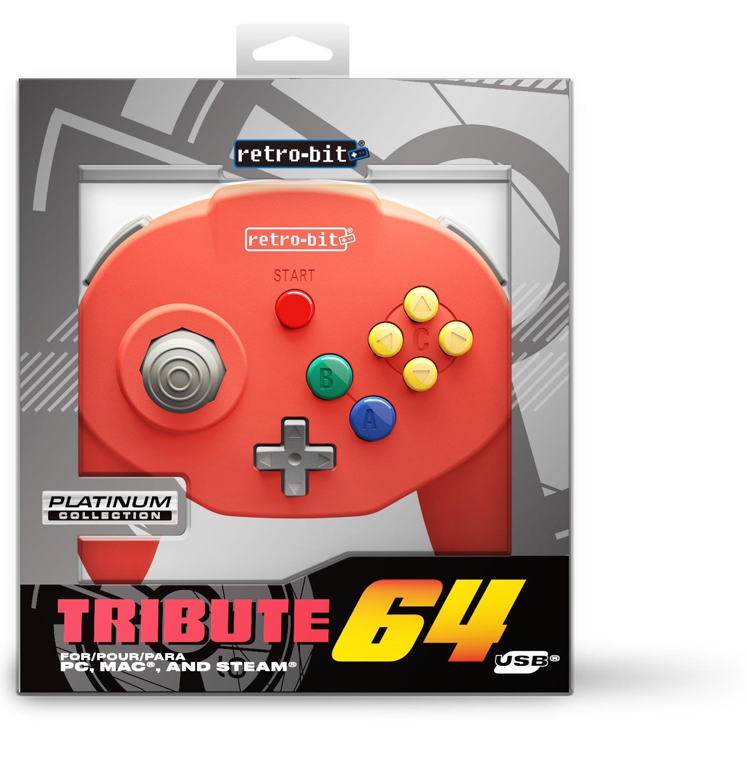 Retro-Bit Tribute 64 USB Red