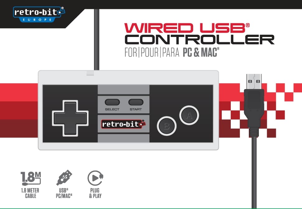 Retro-Bit NES USB Controller