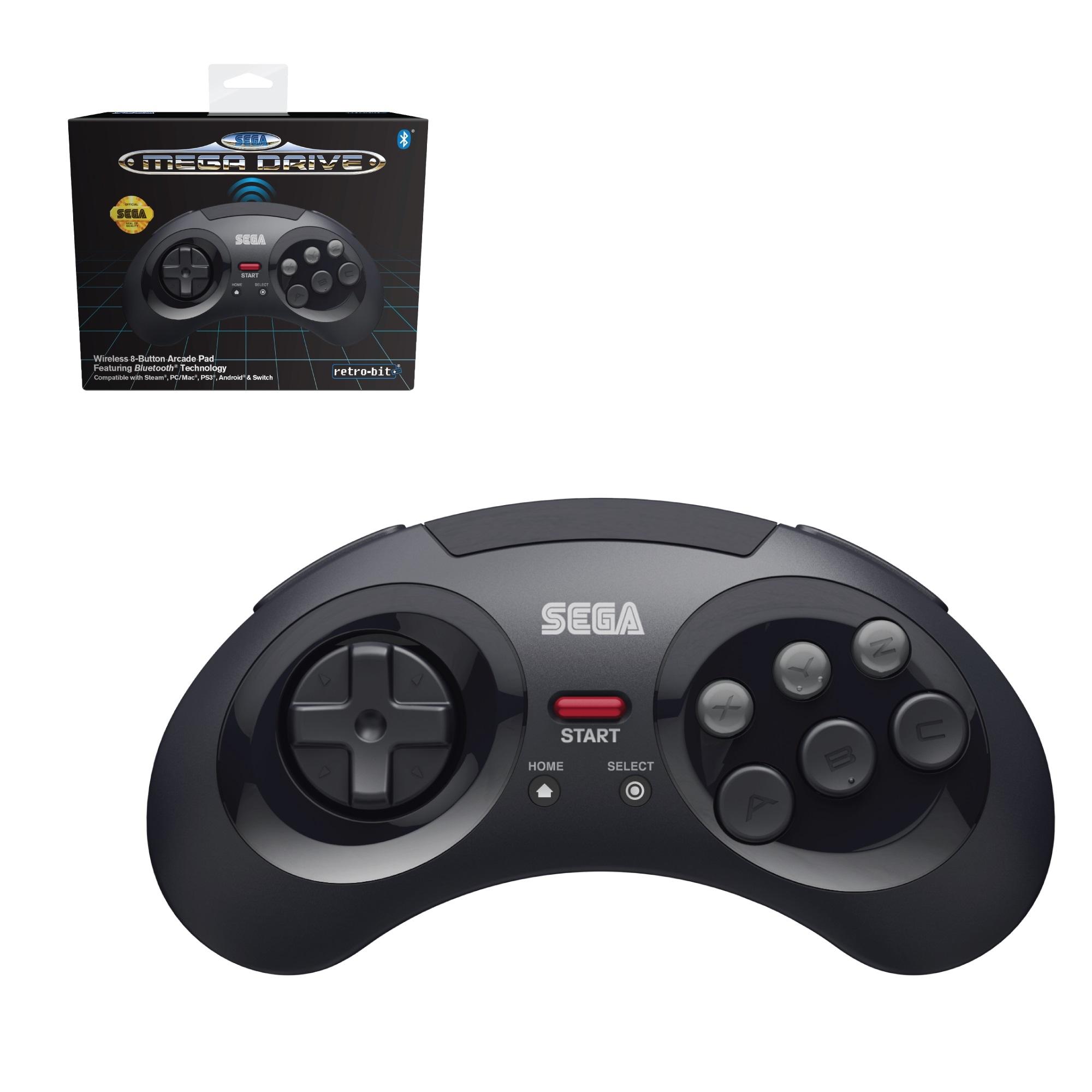 Retro-Bit SEGA MD BT Pad Black