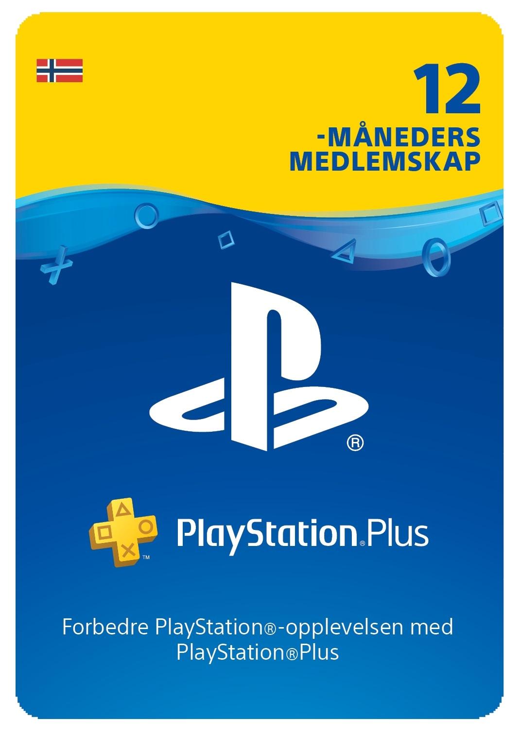 PlayStation® Plus: 12 Måneders Medlemskap (Norway)